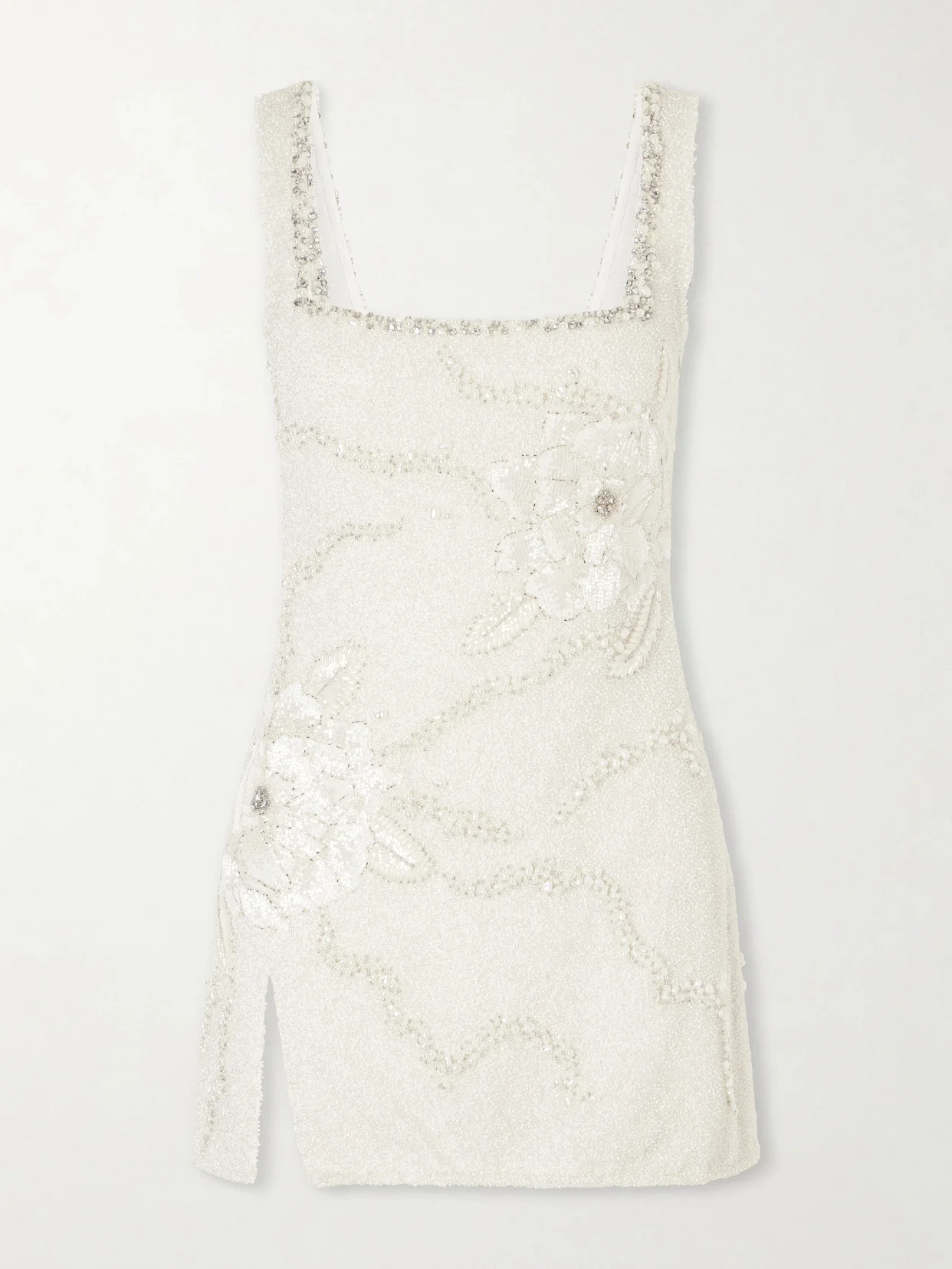 Peony Embellished Tulle Mini Dress - 1