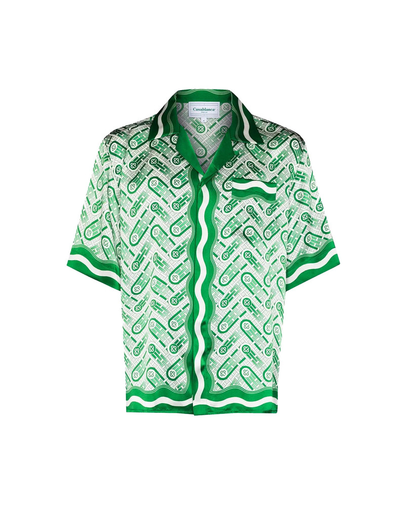 Ping Pong Monogram Silk Shirt 1