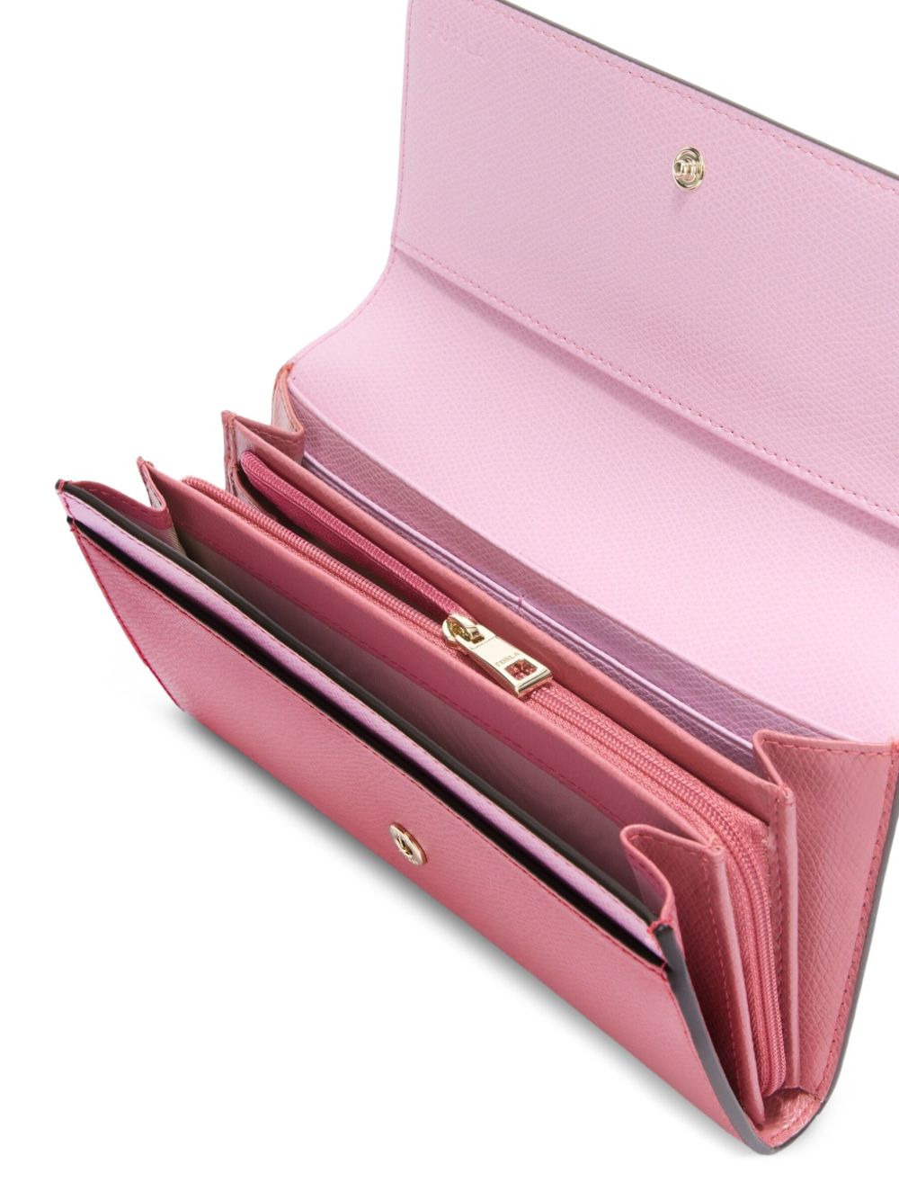 logo-plaque leather wallet - 4
