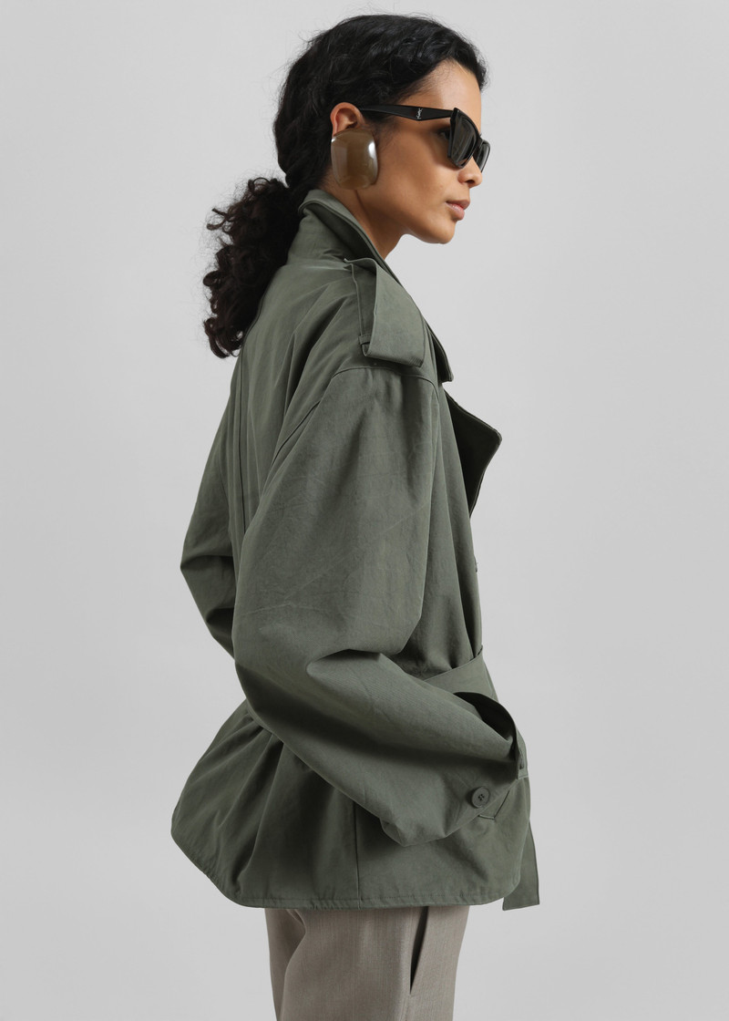 Hedley Wired Short Trench - Olive 5