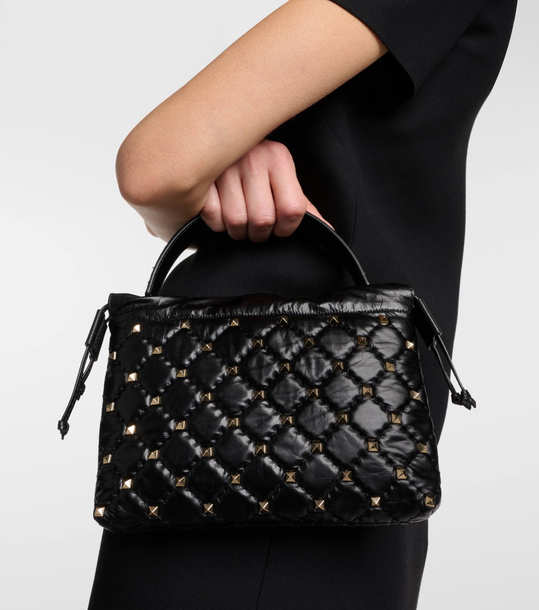 Embellished leather shoulder bag - 2