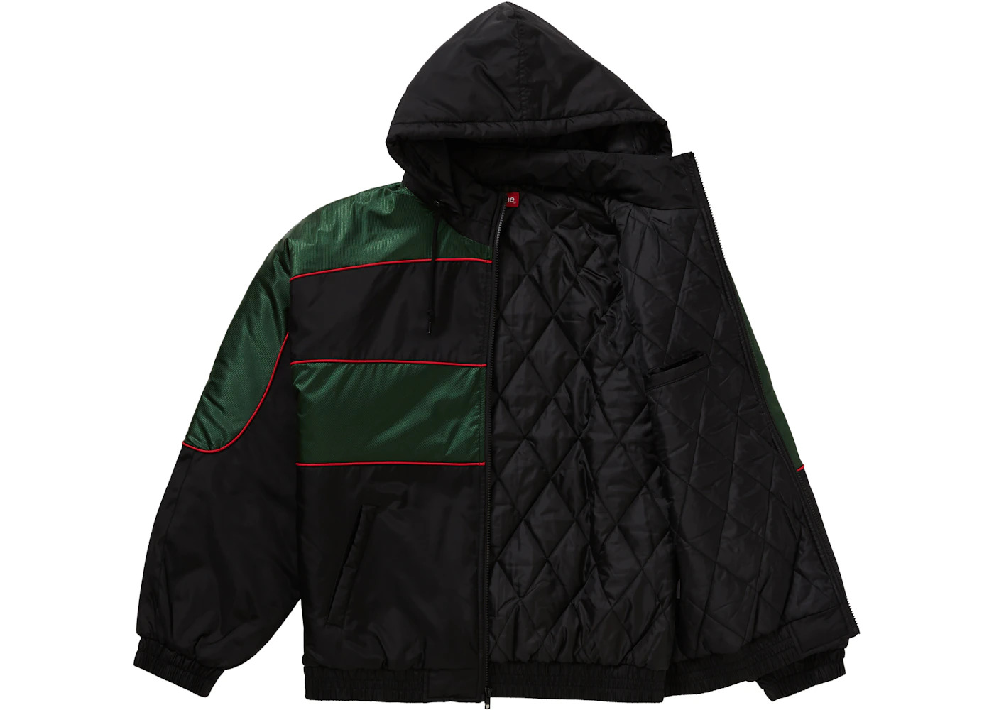 Supreme Sports Piping Puffy Jacket Black - 2