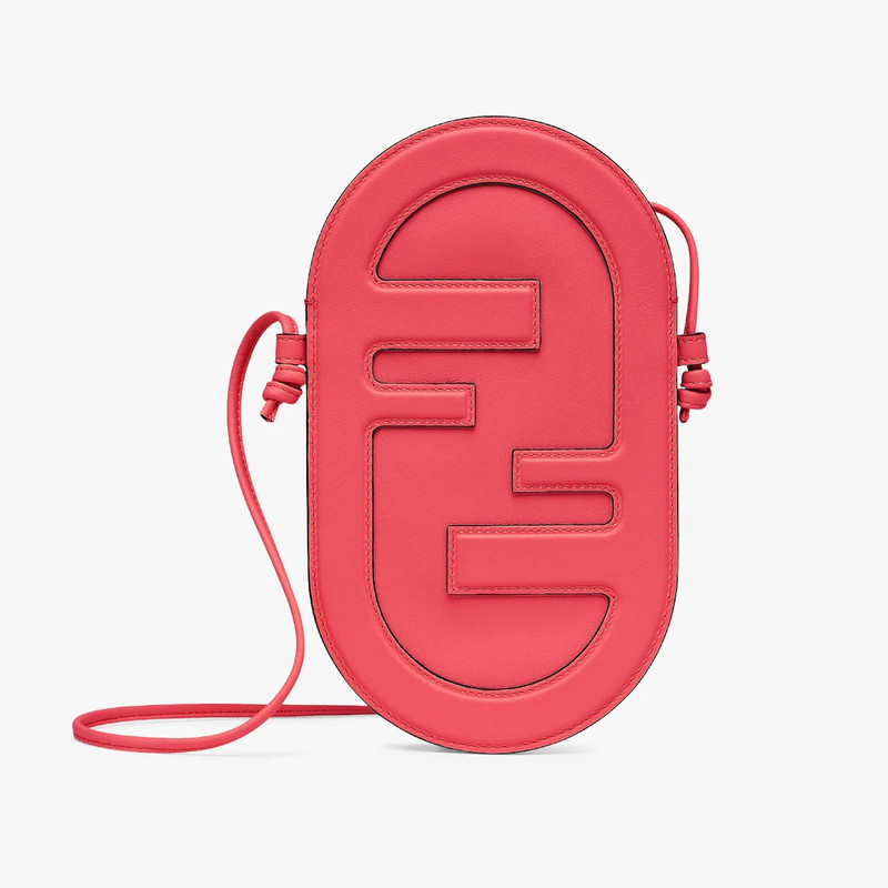 Fuchsia leather pouch 1