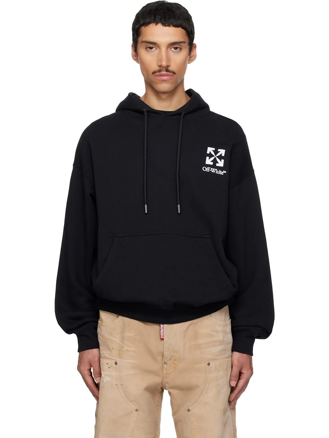 Black Small Arrow Skate Hoodie - 1
