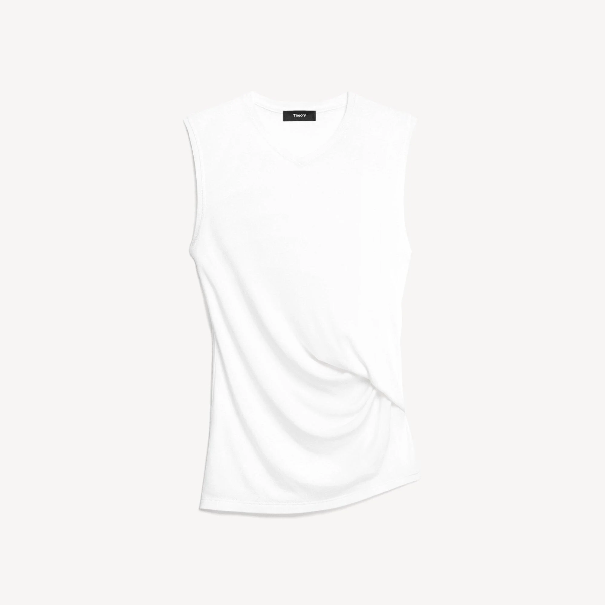 V-Neck Tank Top in Soft Rib - 1