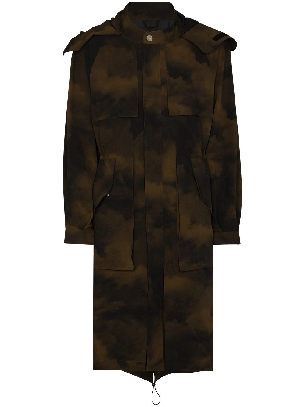 camouflage print coat - 1