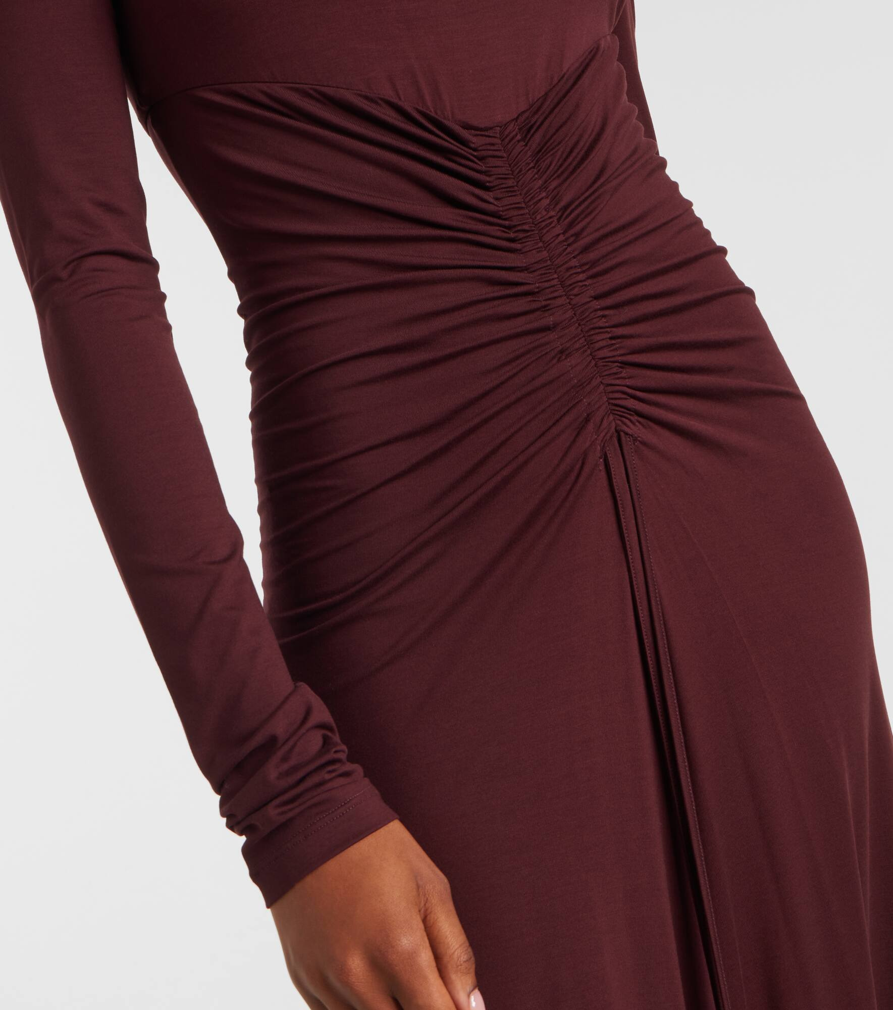 Doppia gathered maxi dress - 5