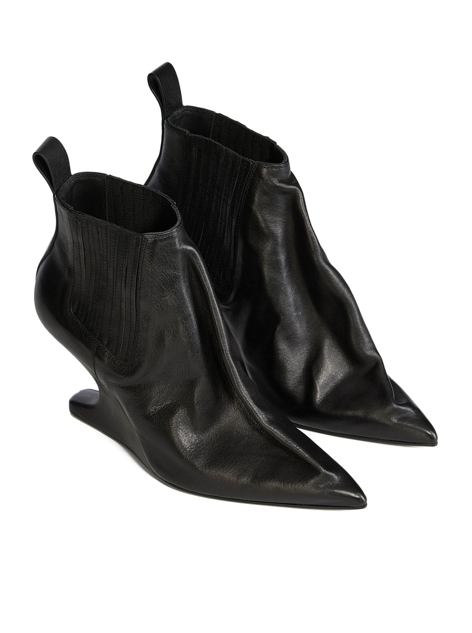 ANKLE TACO LEATHER BOOTS - 2