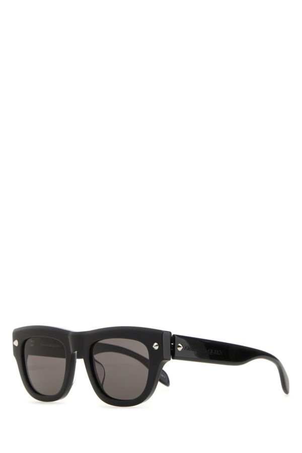 Alexander McQueen Black acetate sunglasses | gebnegozionline
