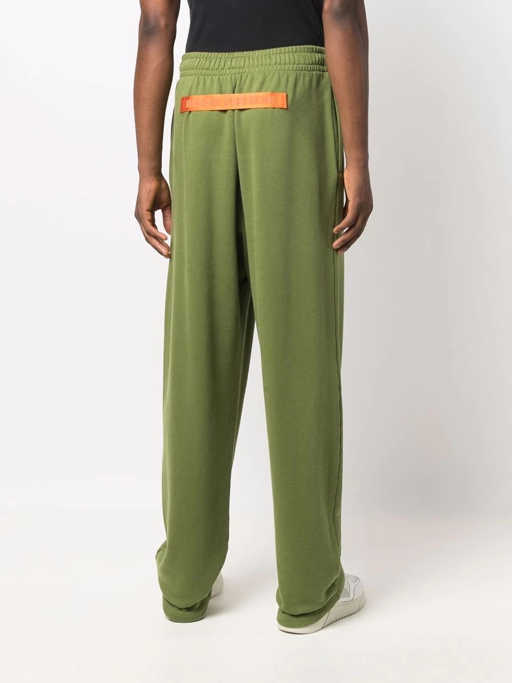 logo-tape wide-leg track pants - 4