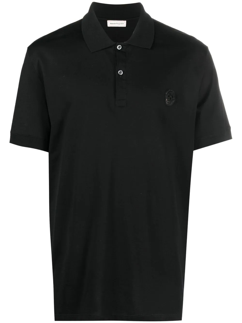 skull-appliqué polo shirt - 1