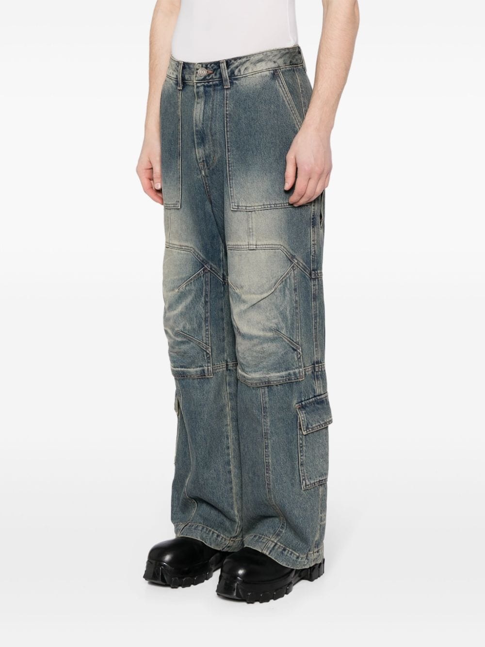 mid-rise wide-leg jeans - 3
