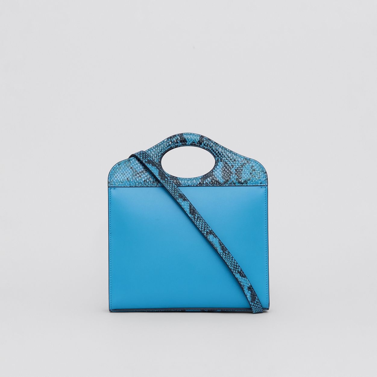 Mini Leather and Python Print Pocket Bag - 8