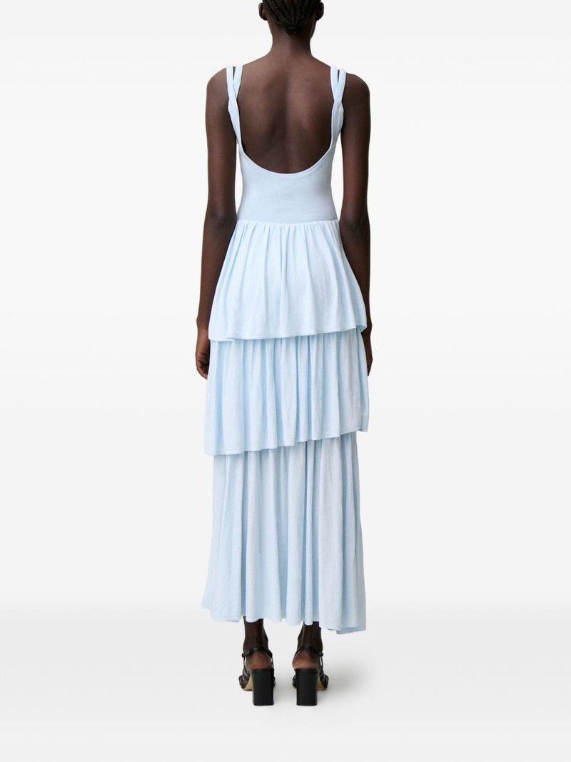 tiered knitted asymmetric dress 5