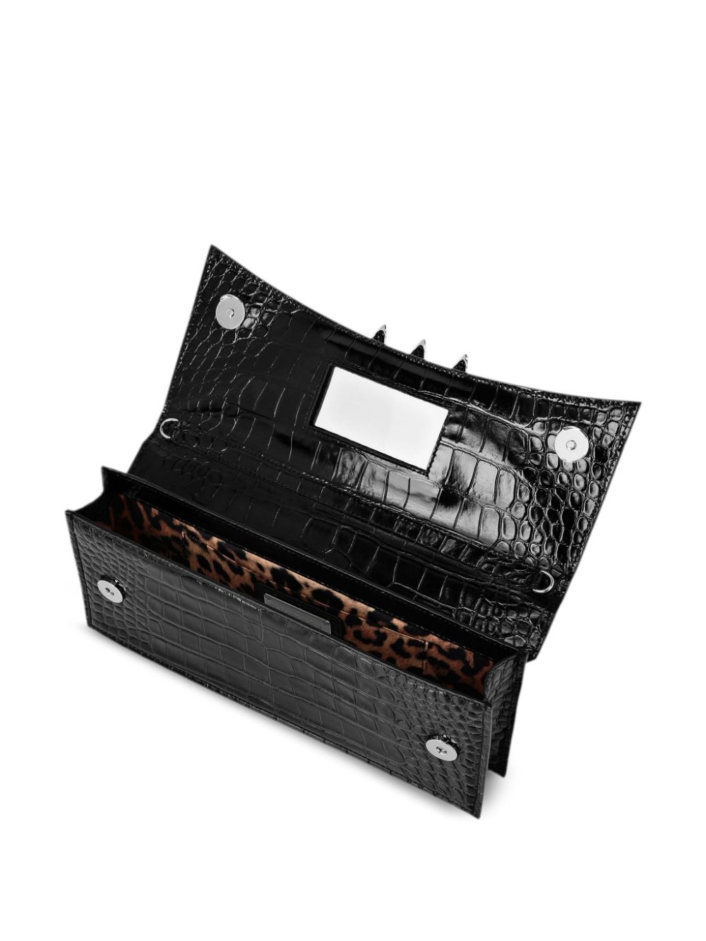 mini calf-leather clutch - 3