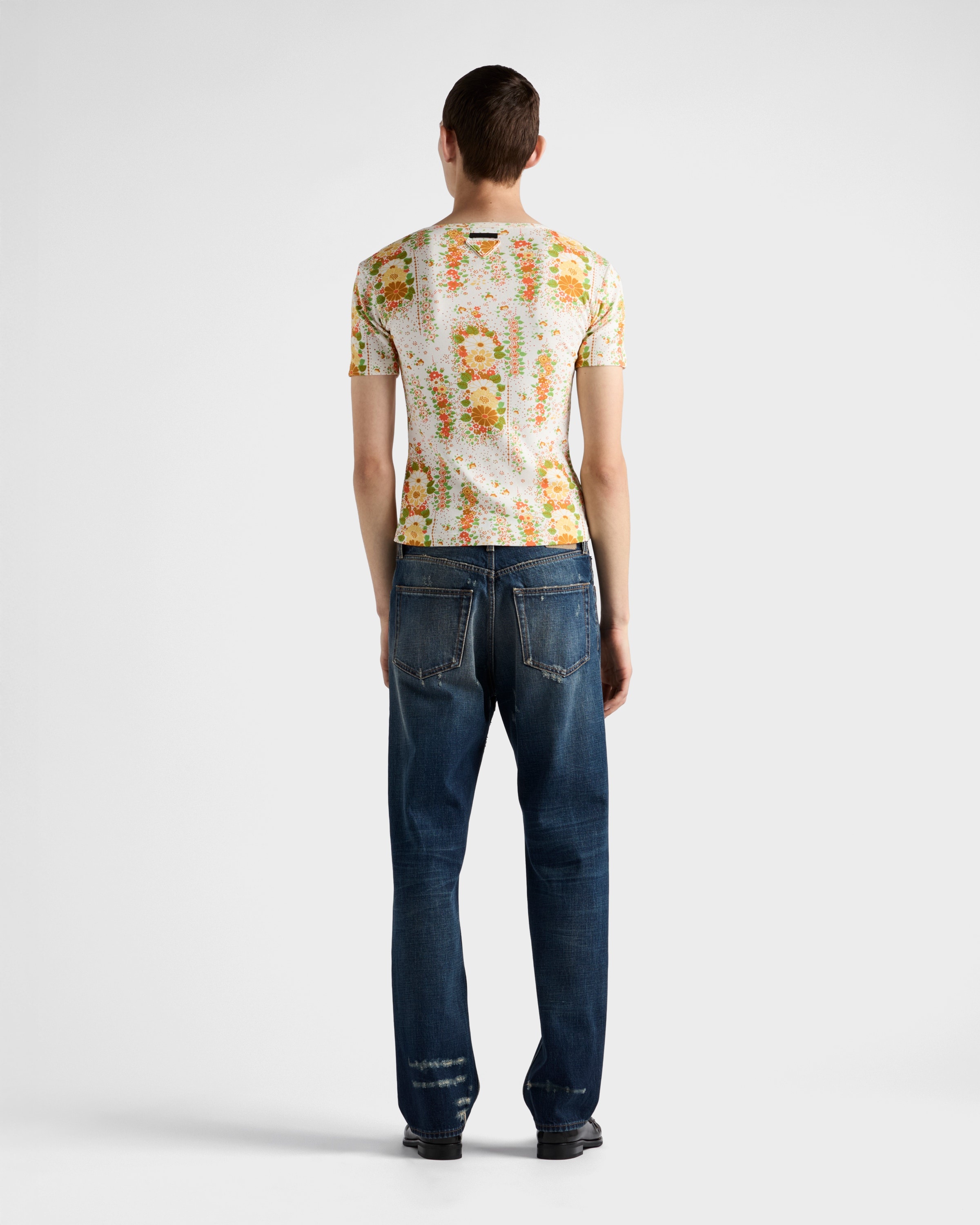 Regular washed denim jeans - 4