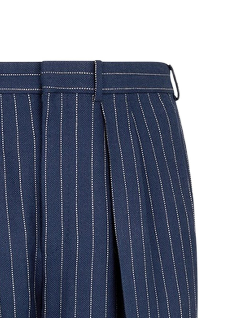 TOM FORD striped pleated trousers outlook