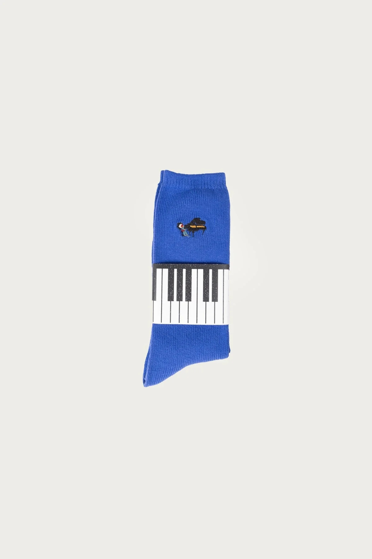 84 Yarns PIANO Embroidery Socks - Blue - 1