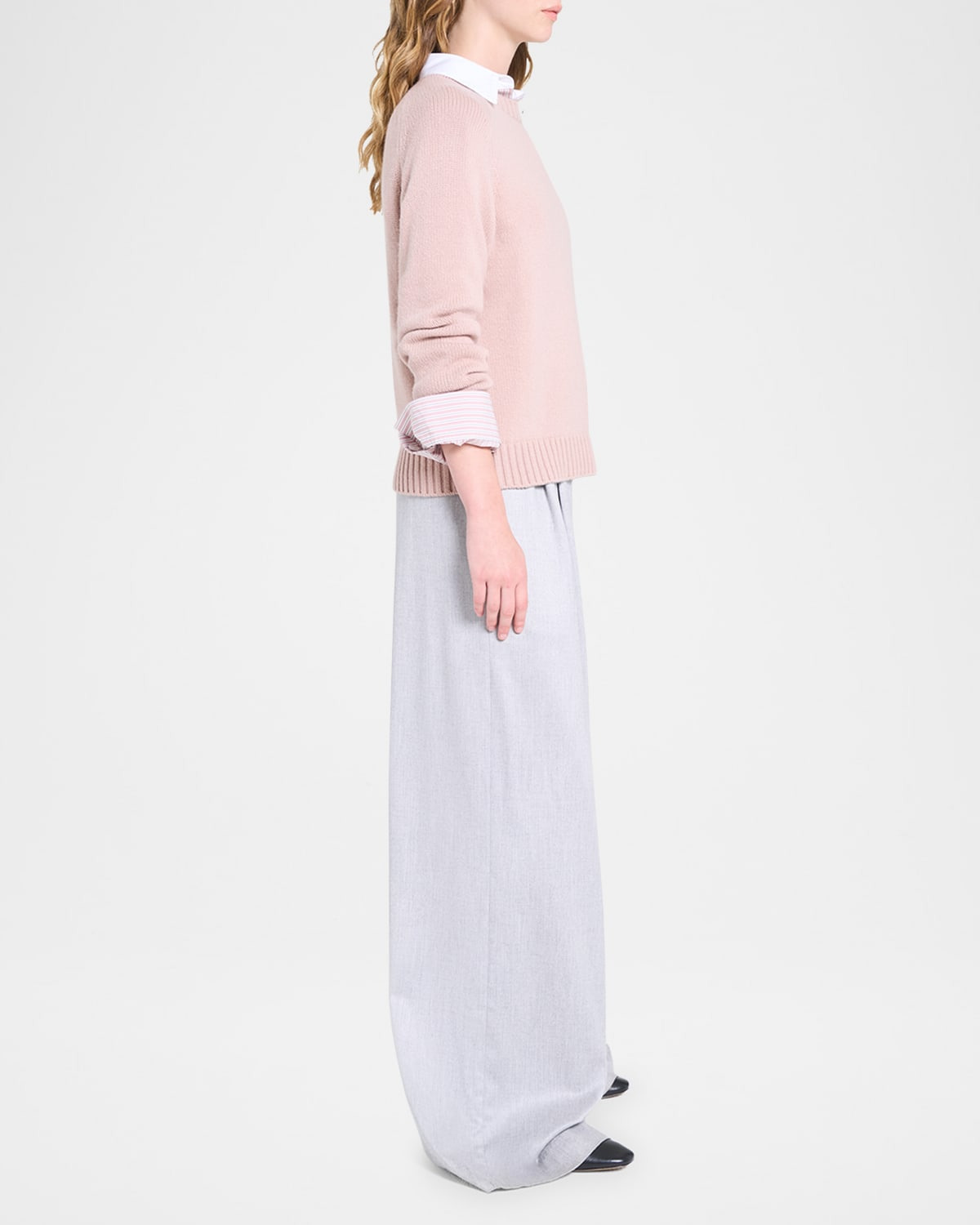 New Jill Crewneck Cashmere Pullover - 5