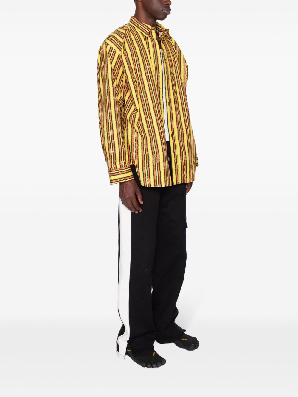 striped cargo trousers - 3