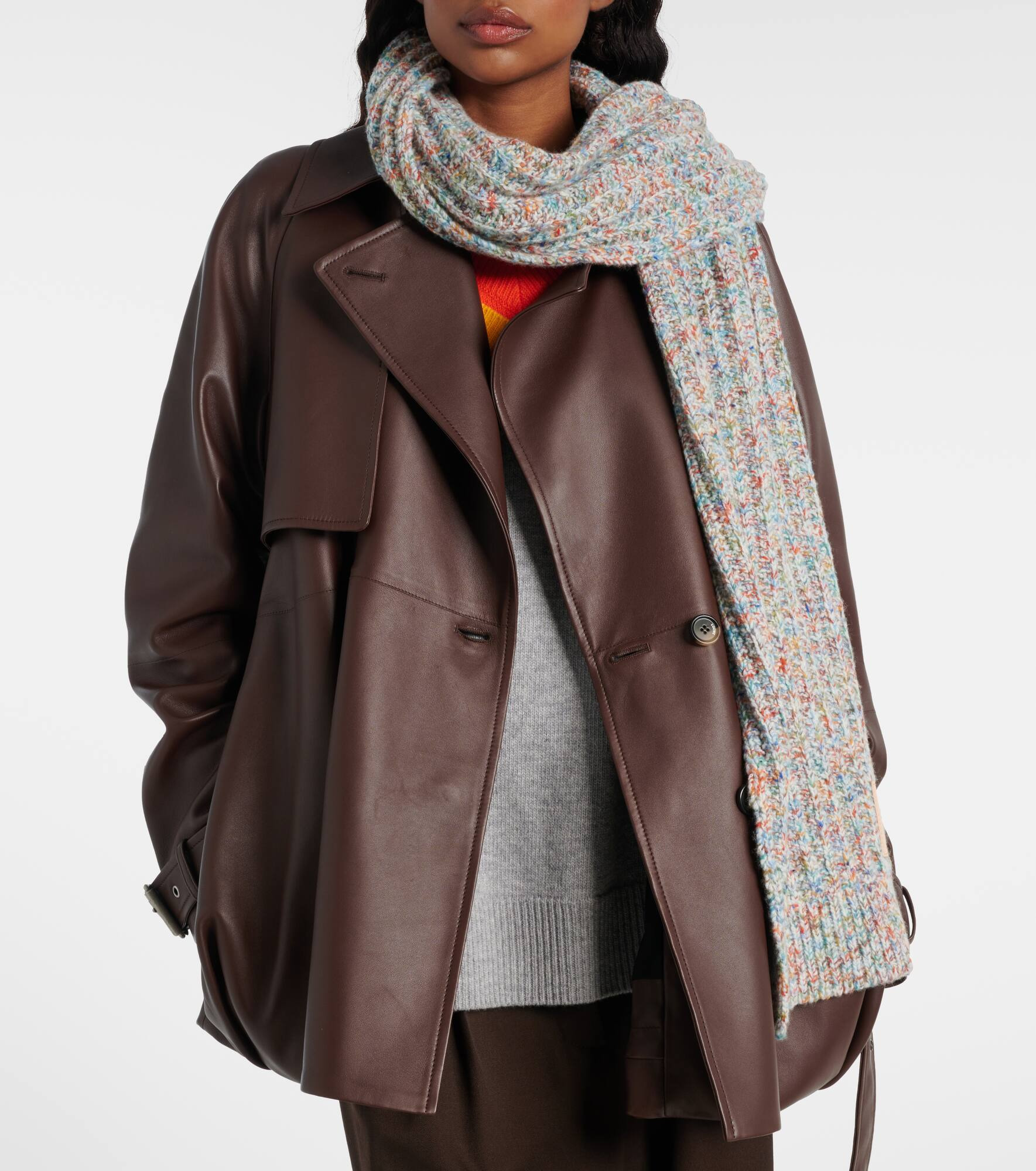 Wool and cashmere-blend scarf - 3