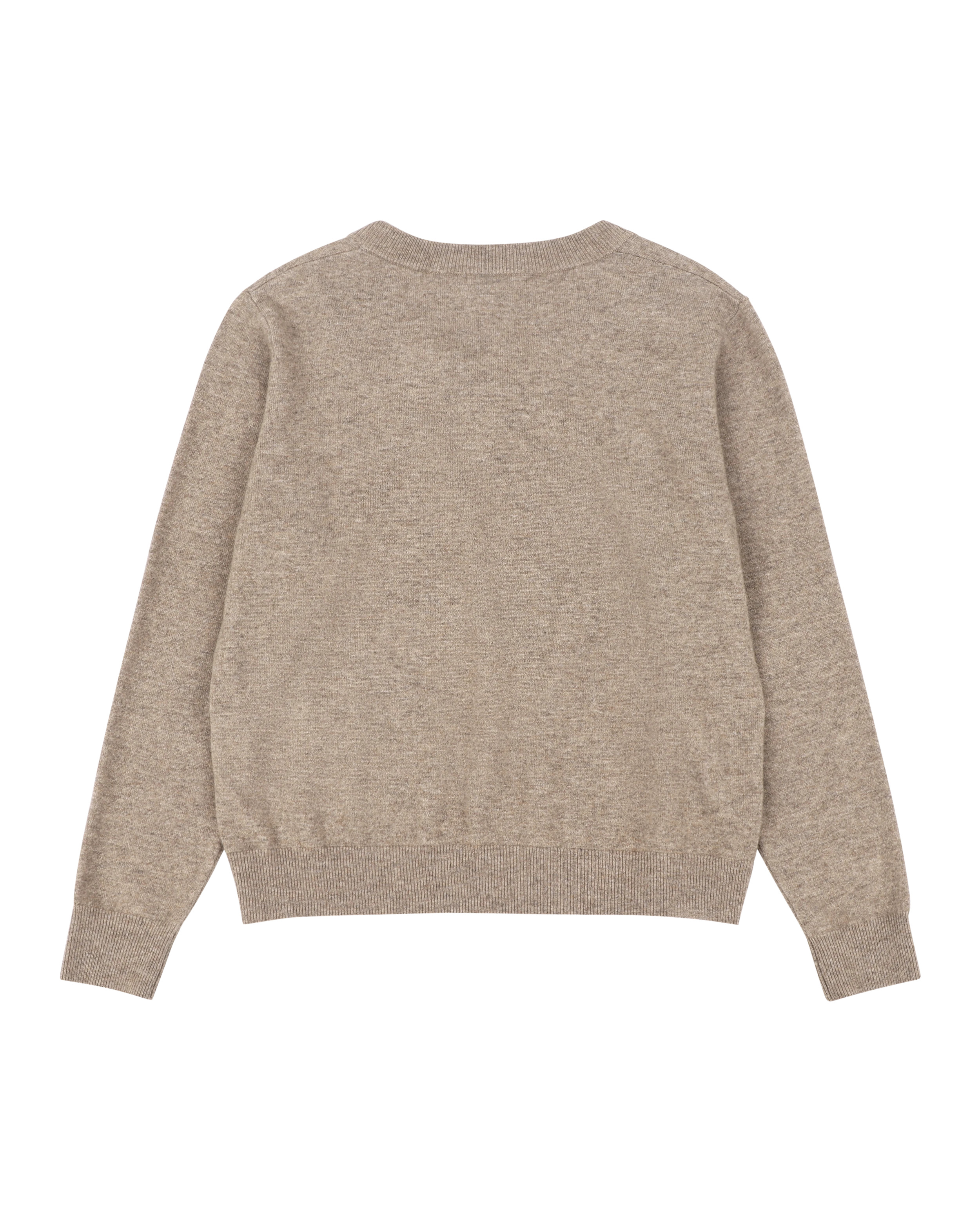 KNIT V-NECK CAMEL - 6