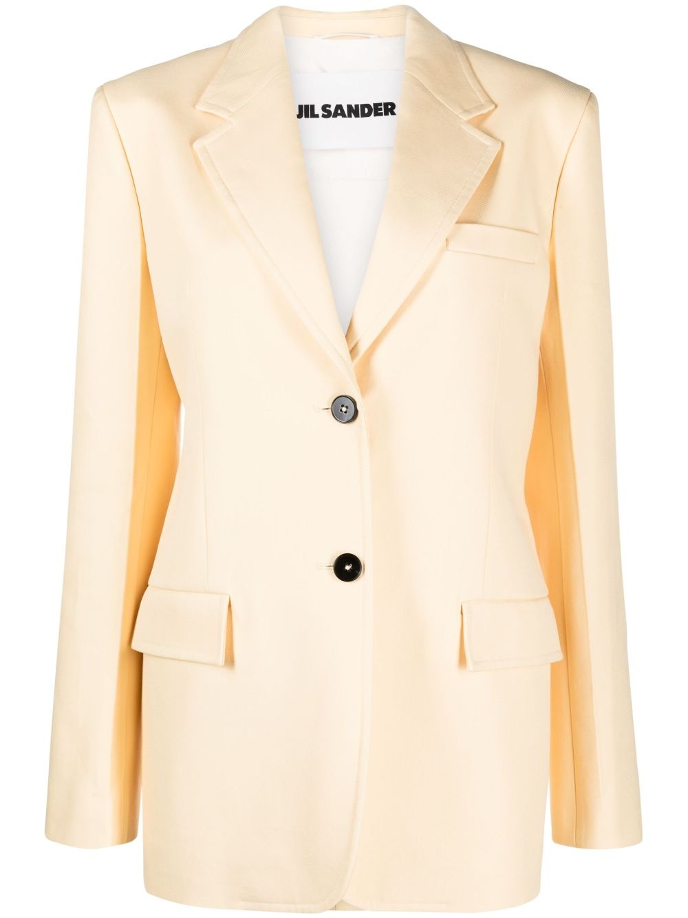 cotton-twill blazer - 1