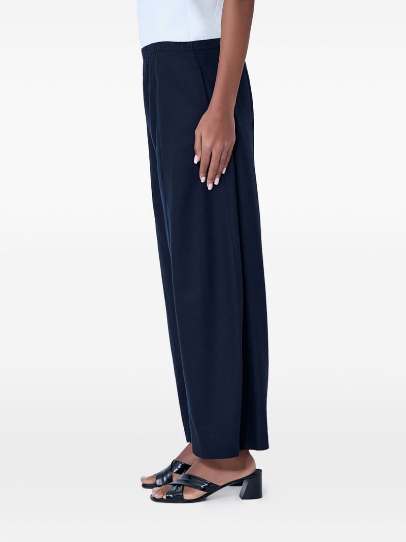 KHAITE elasticated wide-leg palazzo pants outlook