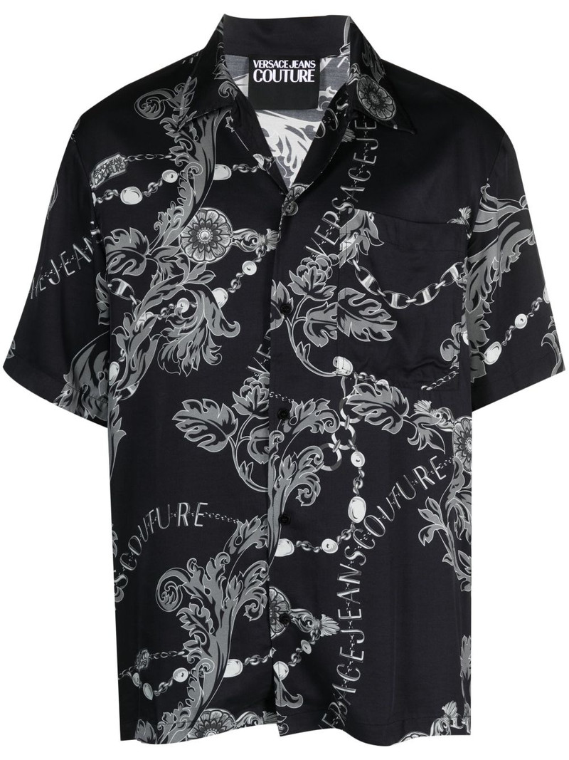 Barocco-print short-sleeve shirt 1