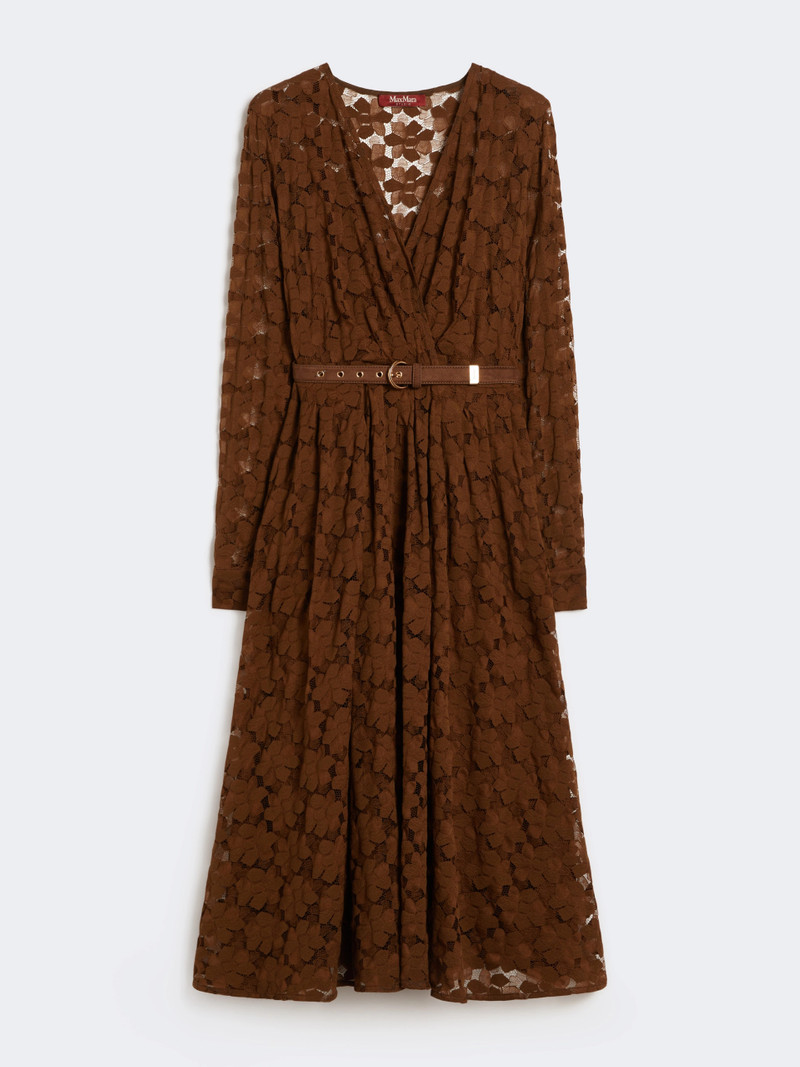 AGRUME Tulle midi dress - CHOCOLATE 1