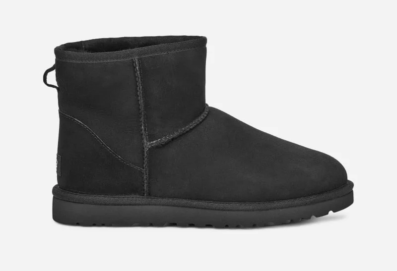 ® Men's Classic Mini Sheepskin Classic Boots in Black/ - 1
