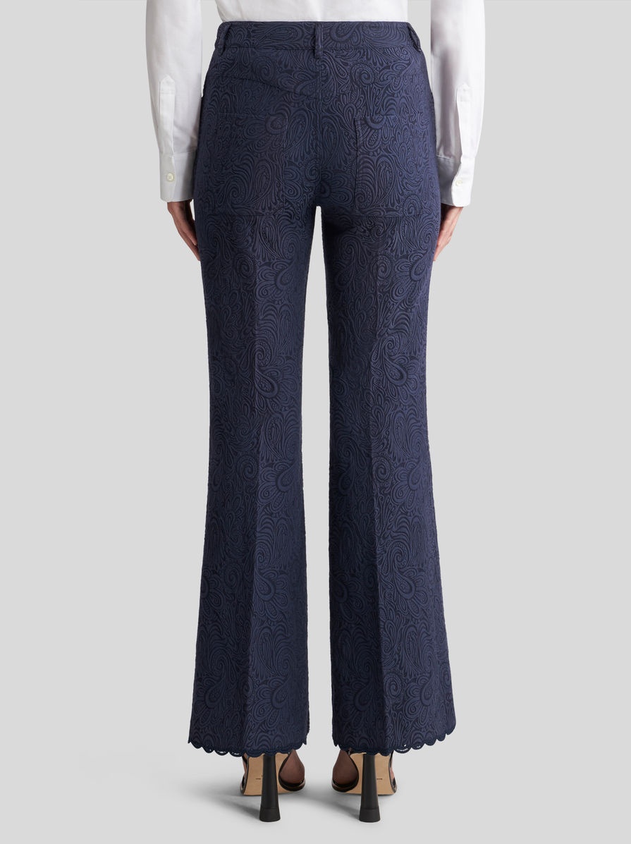 PAISLEY JACQUARD TROUSERS - 5