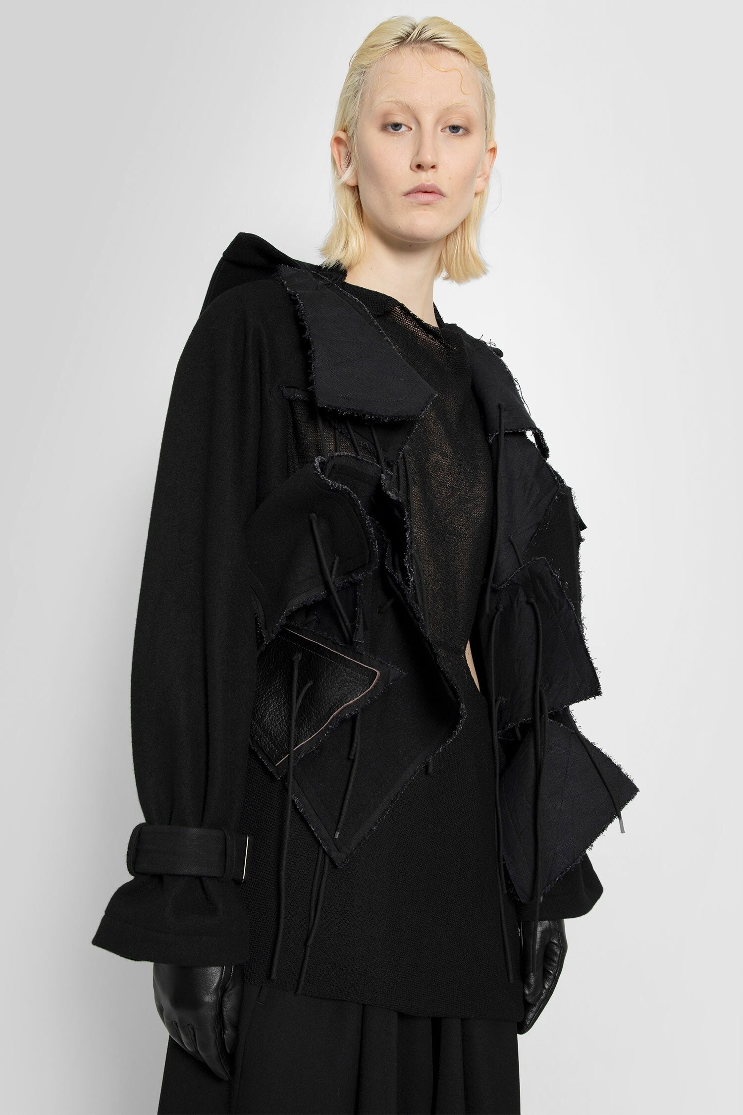 YOHJI YAMAMOTO WOMAN BLACK JACKETS - 5