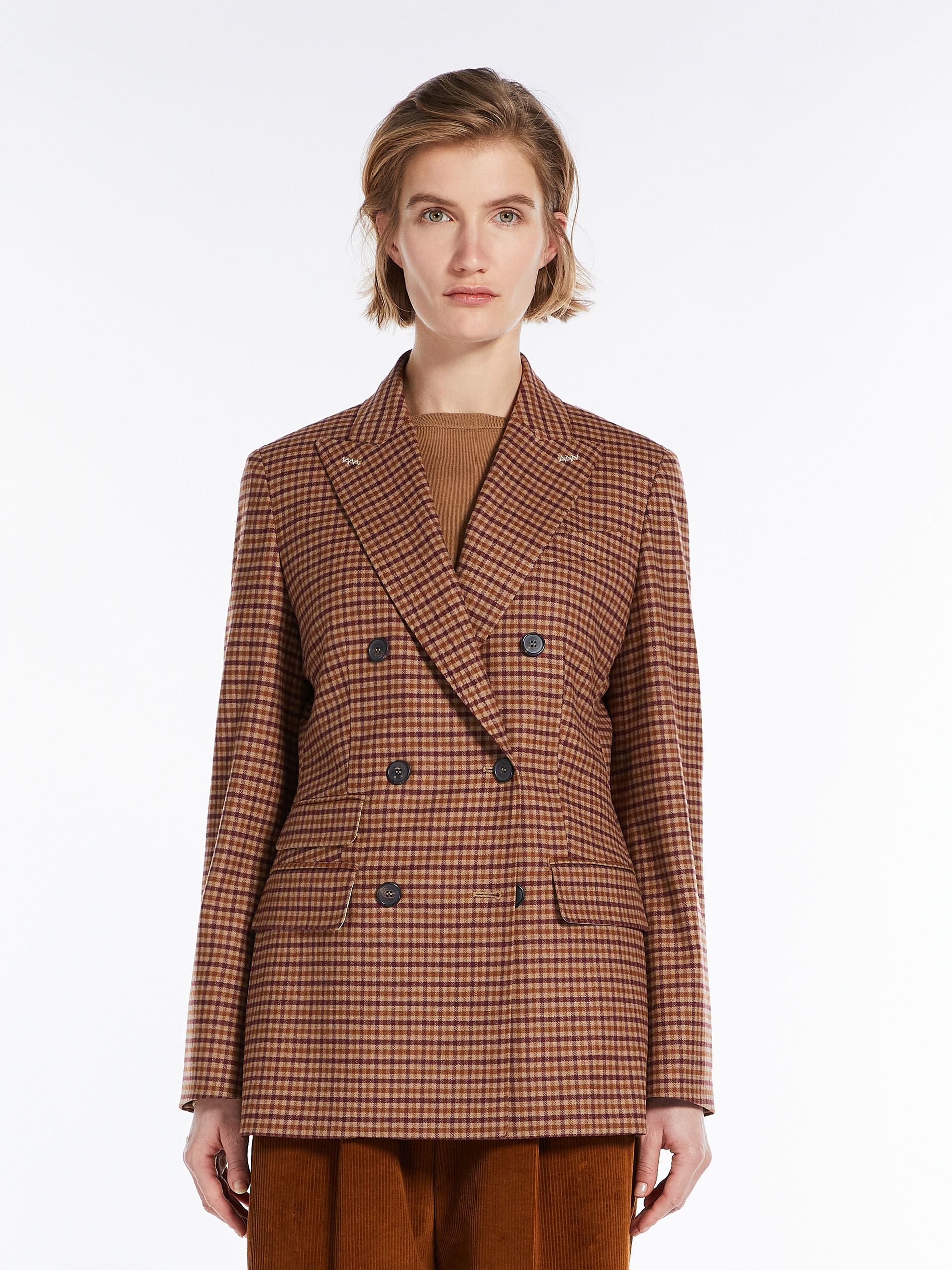 SANSONE Saxony wool and cashmere blazer - 3
