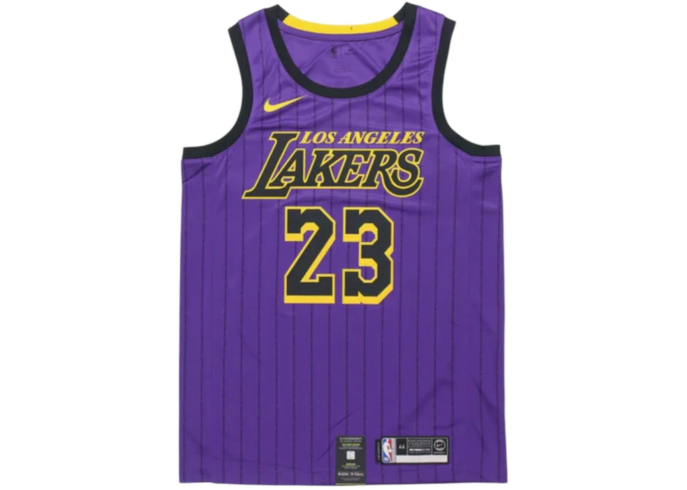 Nike NBA Los Angeles Lakers LeBron James City Fan Edition Jersey Purple - 1