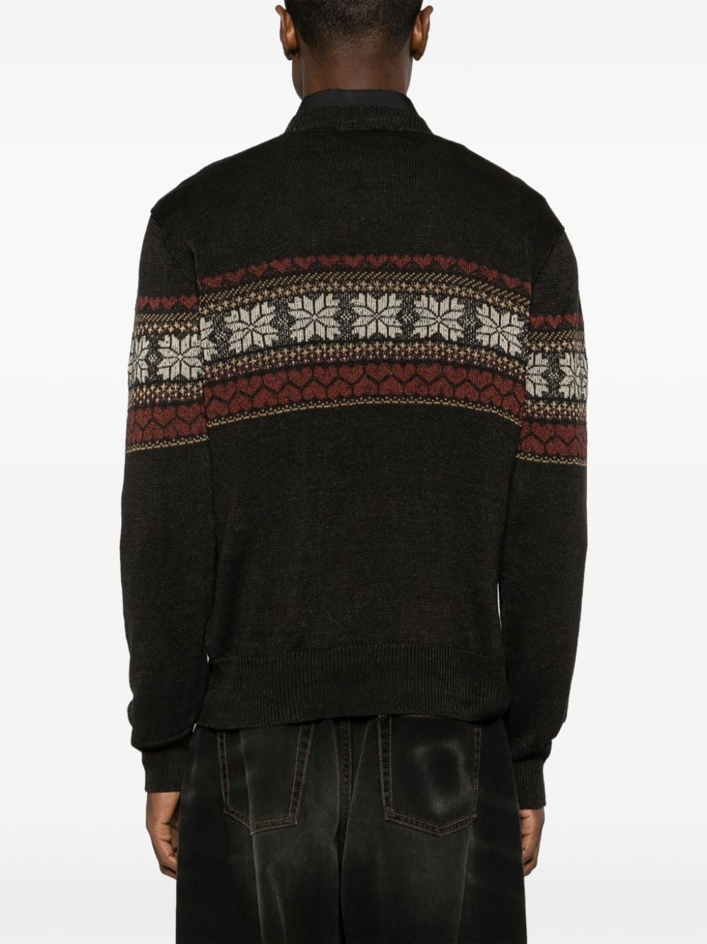 patterned intarsia-knit jumper - 4