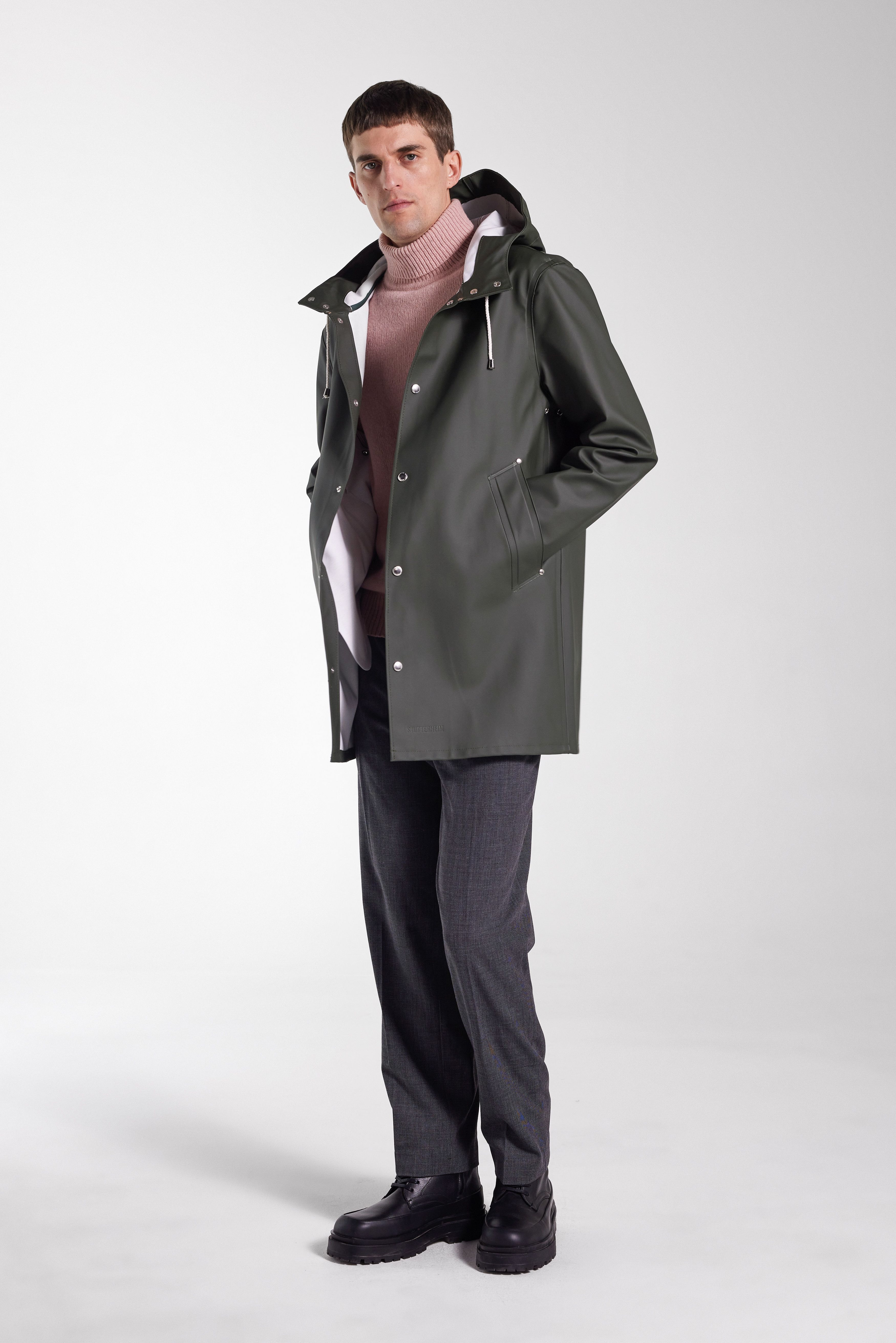 Stockholm Raincoat Green - 2