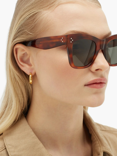 CELINE Square tortoiseshell-acetate sunglasses outlook