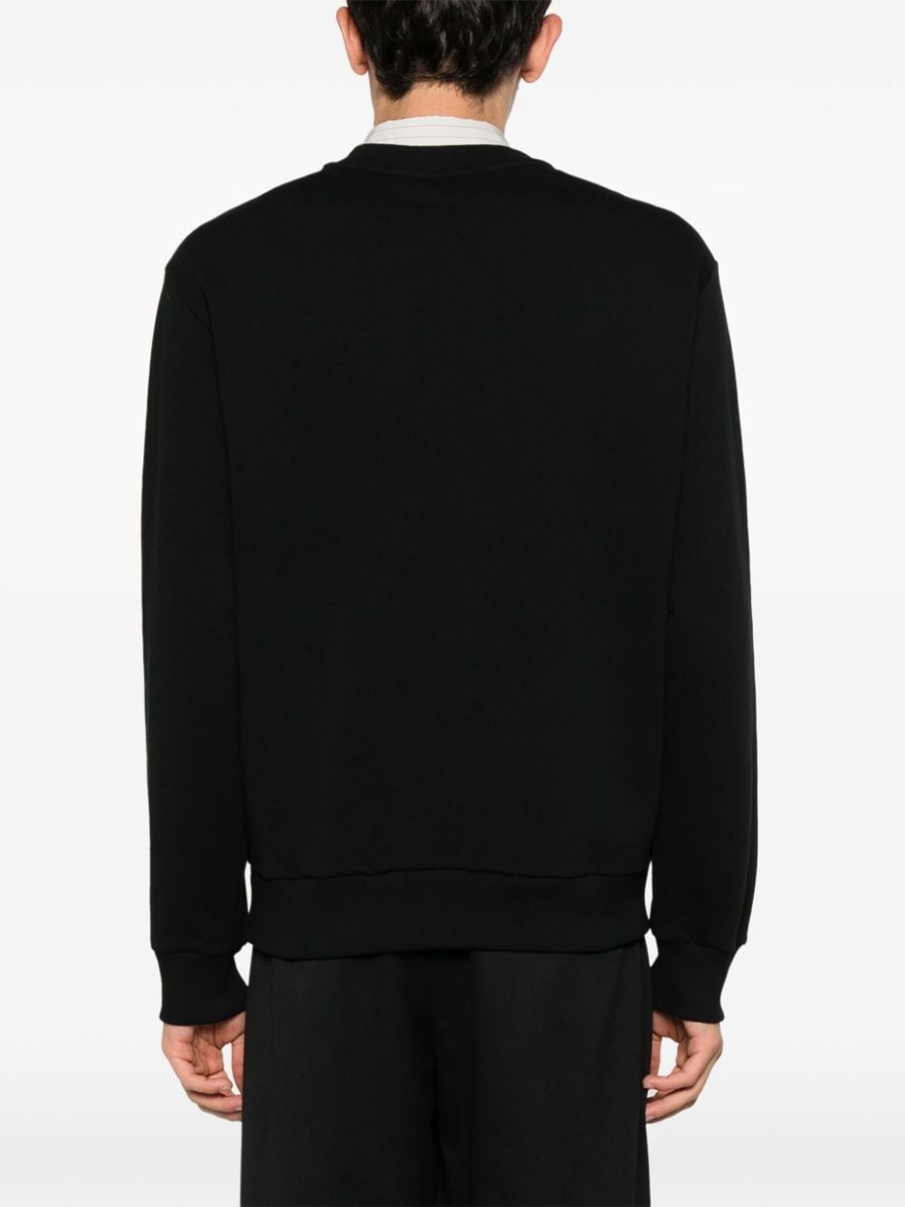 logo-print cotton sweatshirt - 4