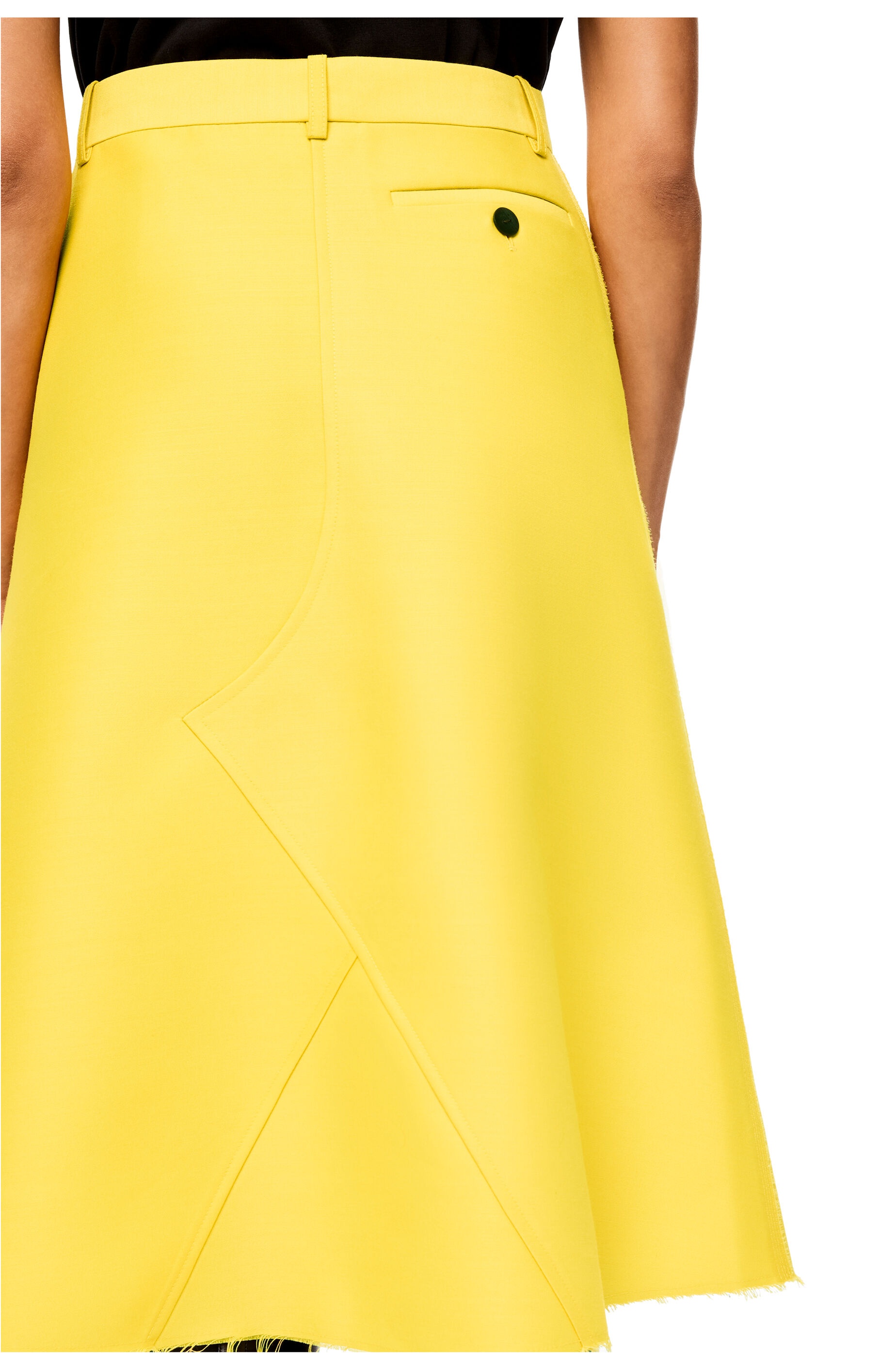 Midi skirt in wool and silk - 5