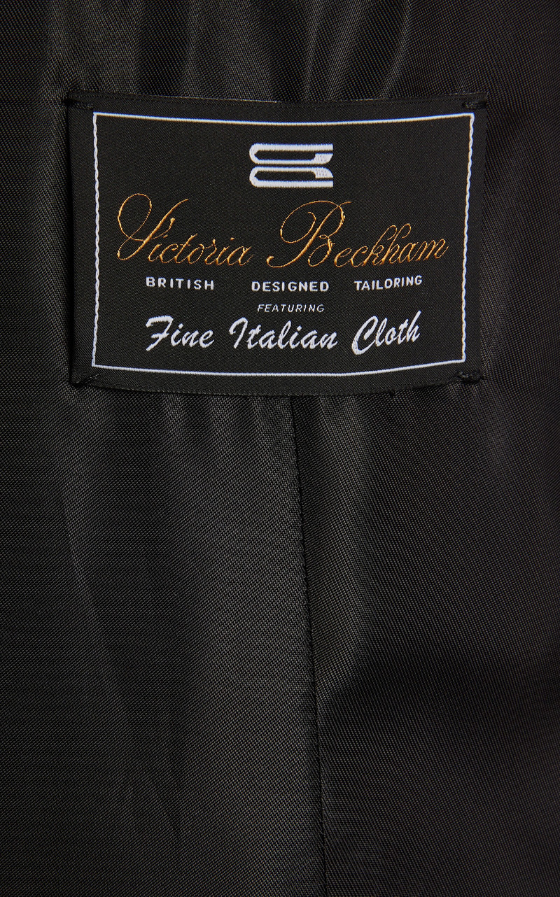 Satin-Paneled Suiting Blazer black 4