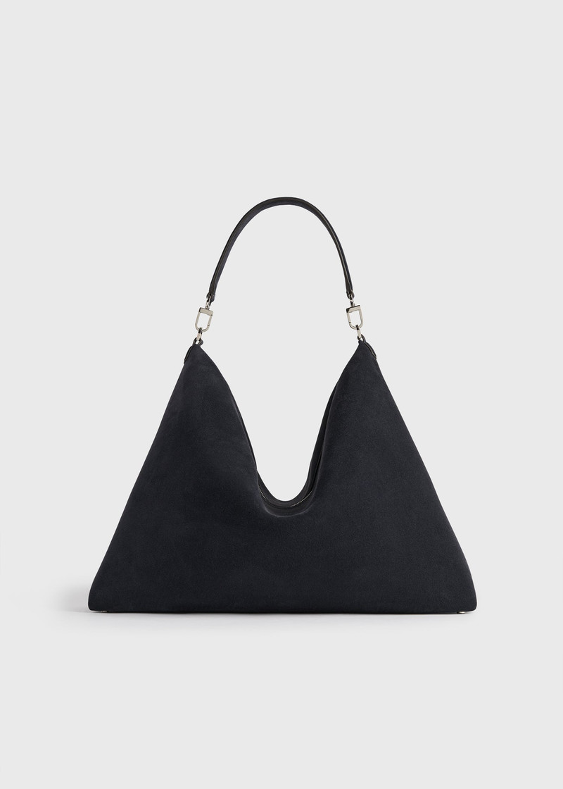 Bevel suede bag navy 1