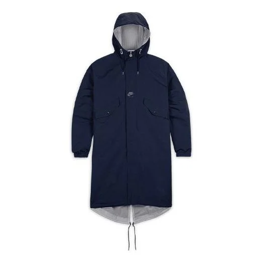 Nike Air x Kim Jones Double-Sided Mid-Length Hooded Jacket Unisex Blue/White DC9983-451 - 1