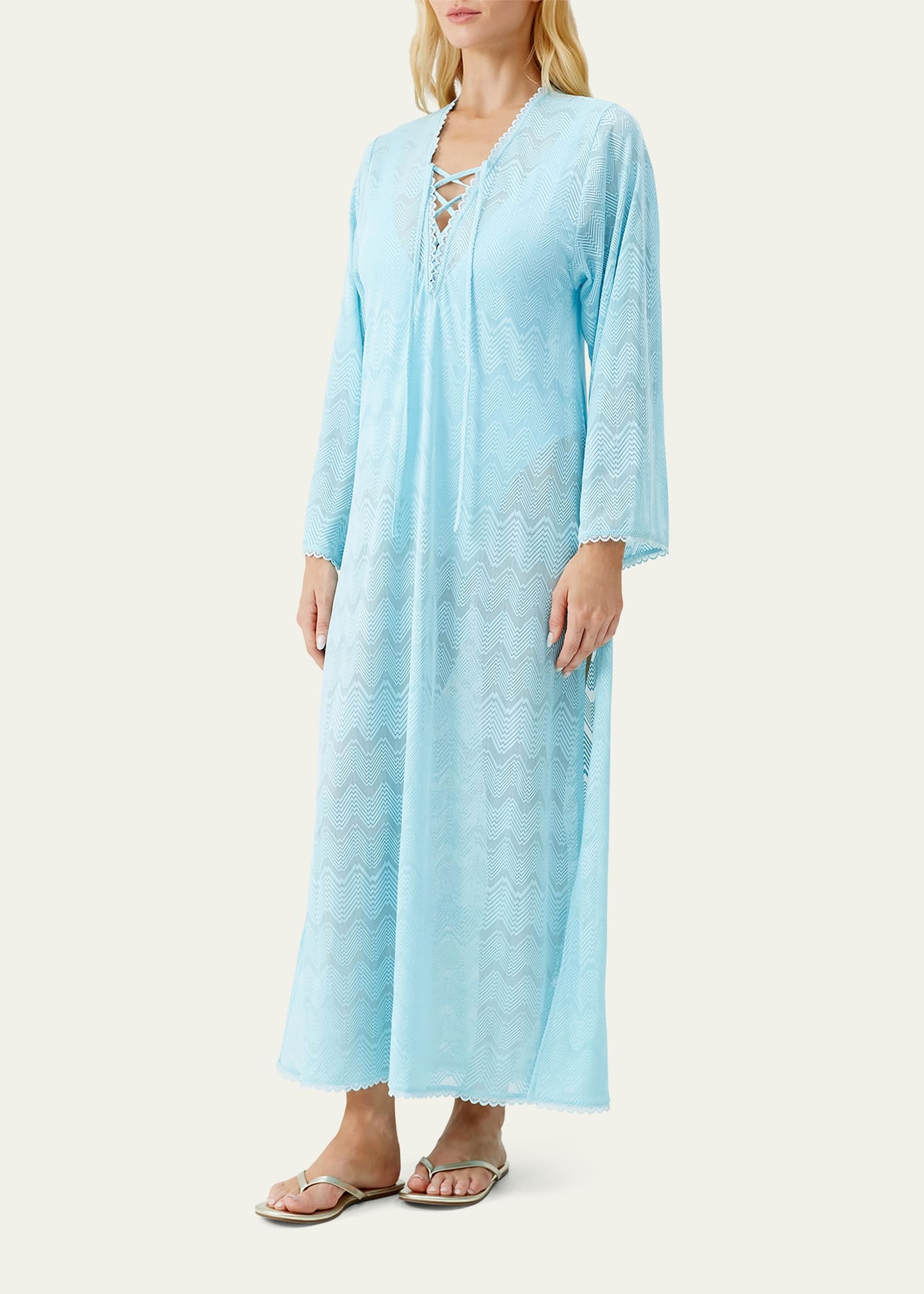 Kimberly Zig-Zag Kaftan Coverup - 2