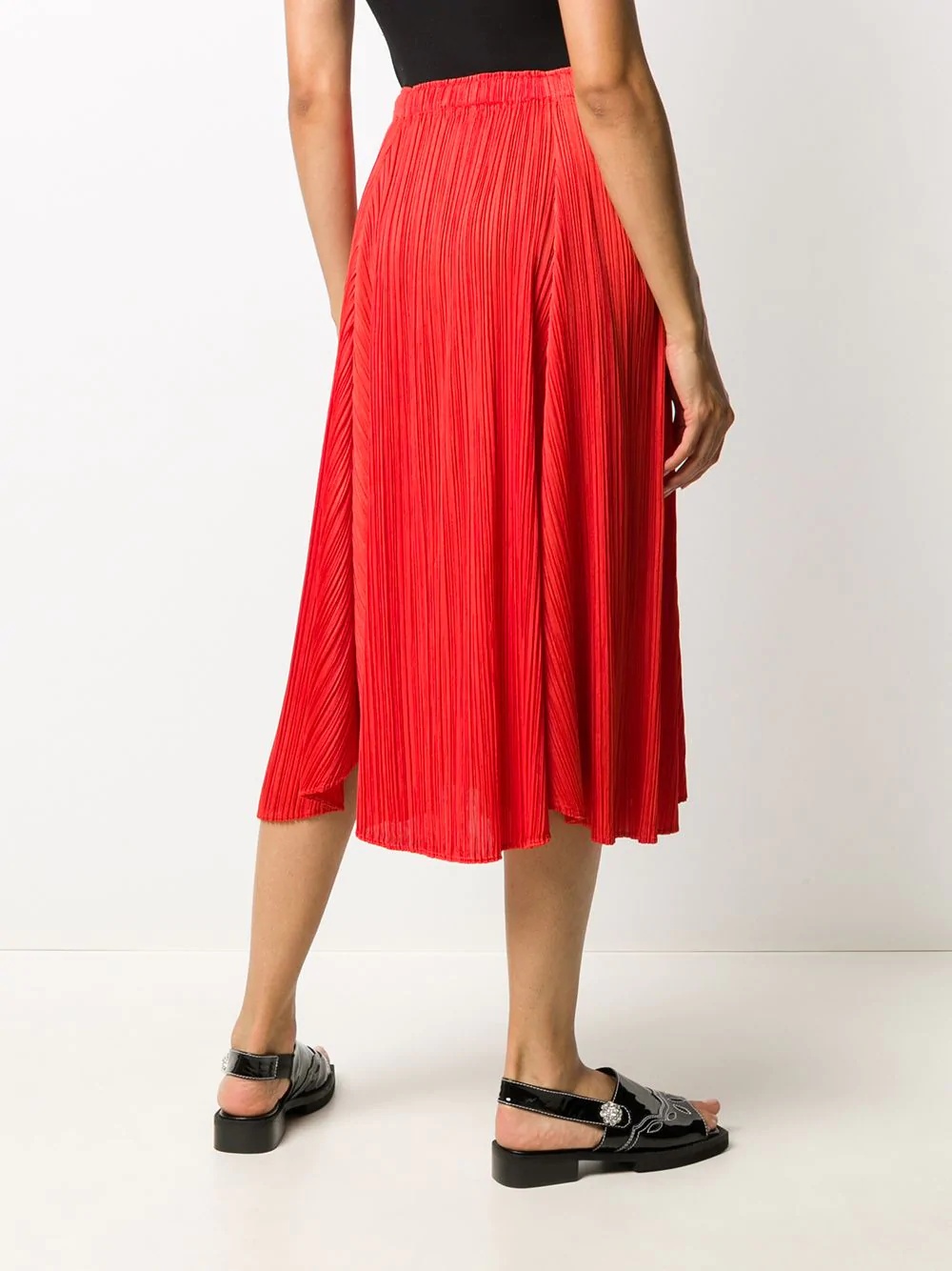 asymmetric pleats skirt - 4