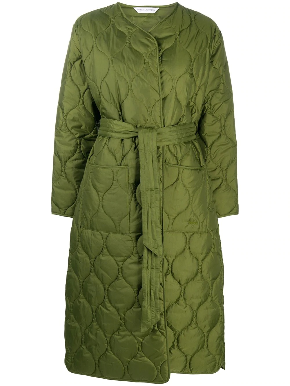 x Alexa Chung Martha collarless quilted coat - 1