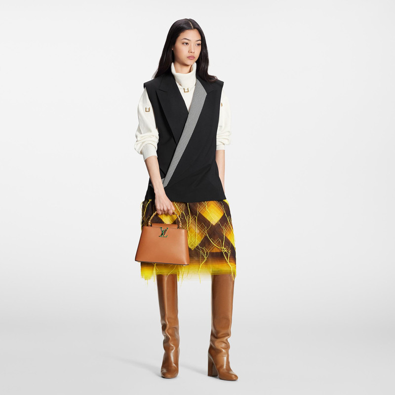 Louis Vuitton Tie Detail Sleeveless Wrap Blazer outlook