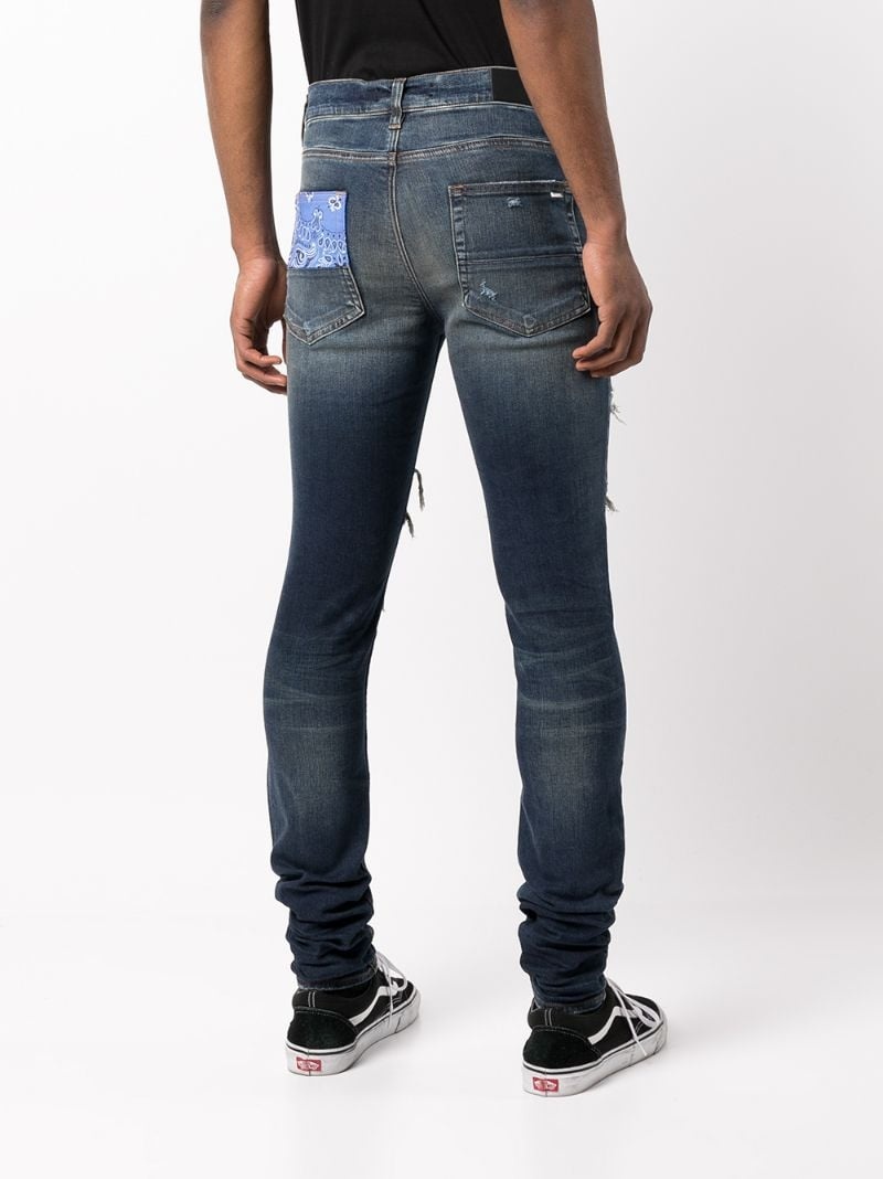 Bandana Artpatch skinny jeans - 4