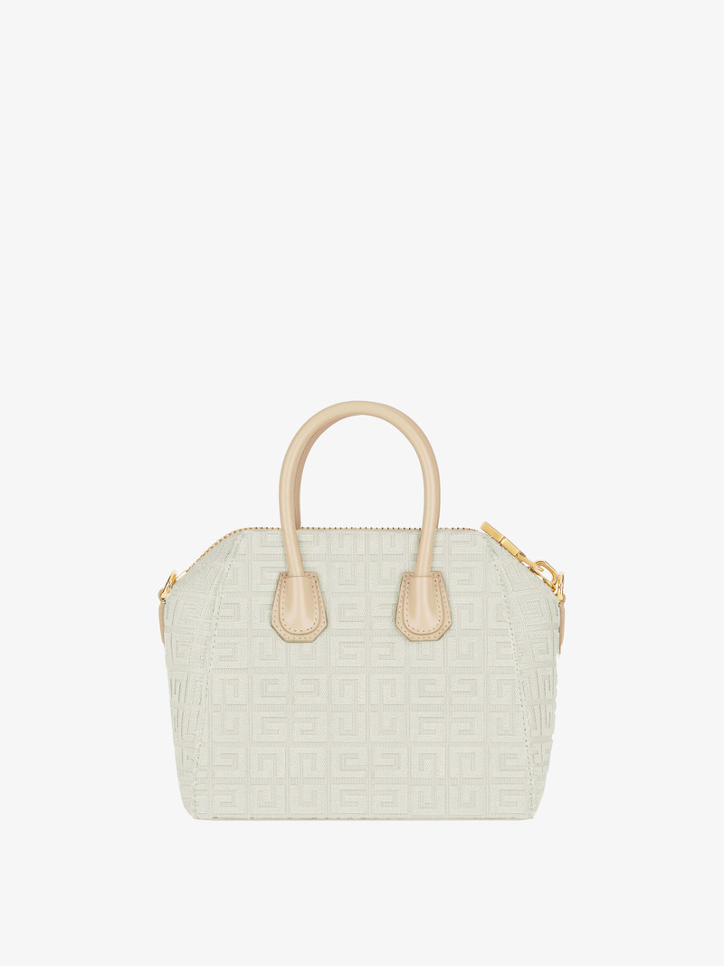 MINI ANTIGONA BAG IN 4G EMBROIDERED CANVAS 5