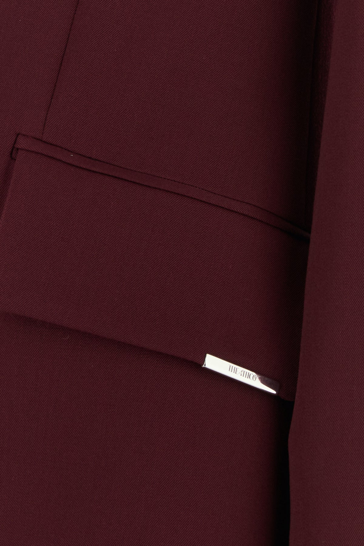 Plum gabardine blazer - 5